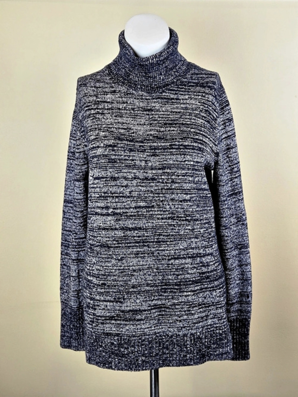 J.Crew Mercantile Space-Dyed Marled Turtleneck Sweater - Winter Staple